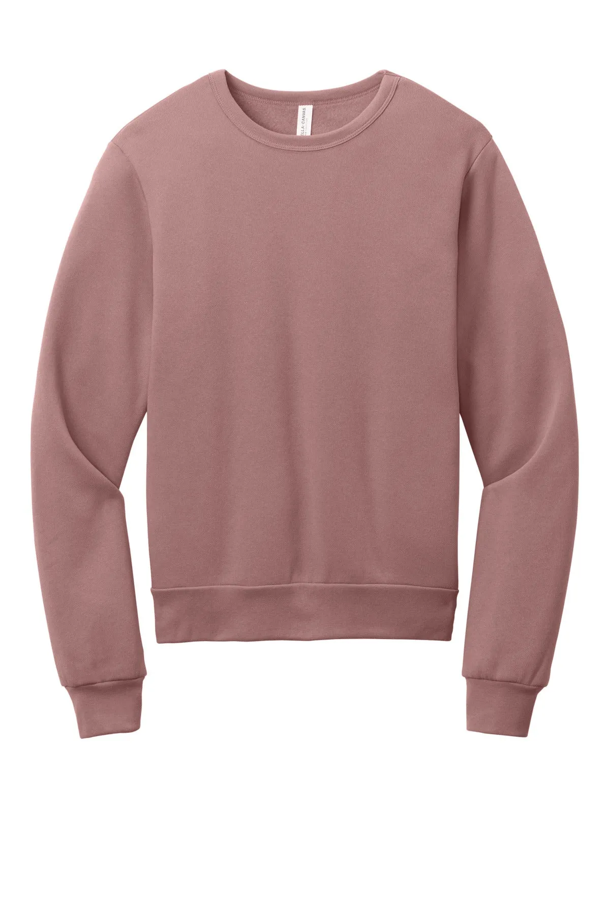 BELLA CANVAS Unisex Sponge Fleece Classic Crewneck Sweatshirt BC3911 Mauve