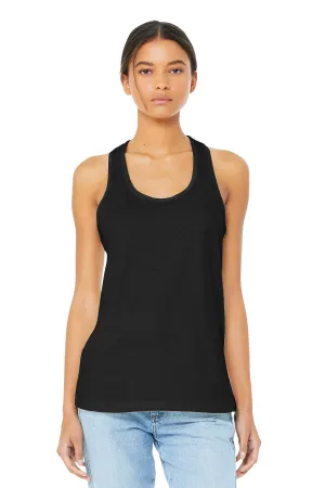 BELLA CANVAS  Women's Jersey Racerback Tank. BC6008 Black