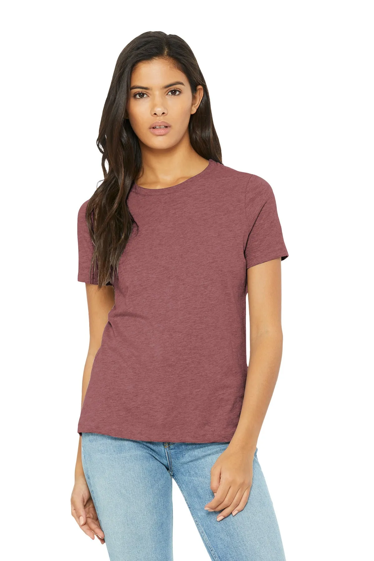 BELLA CANVAS Women's Relaxed CVC Tee BC6400CVC Heather Mauve