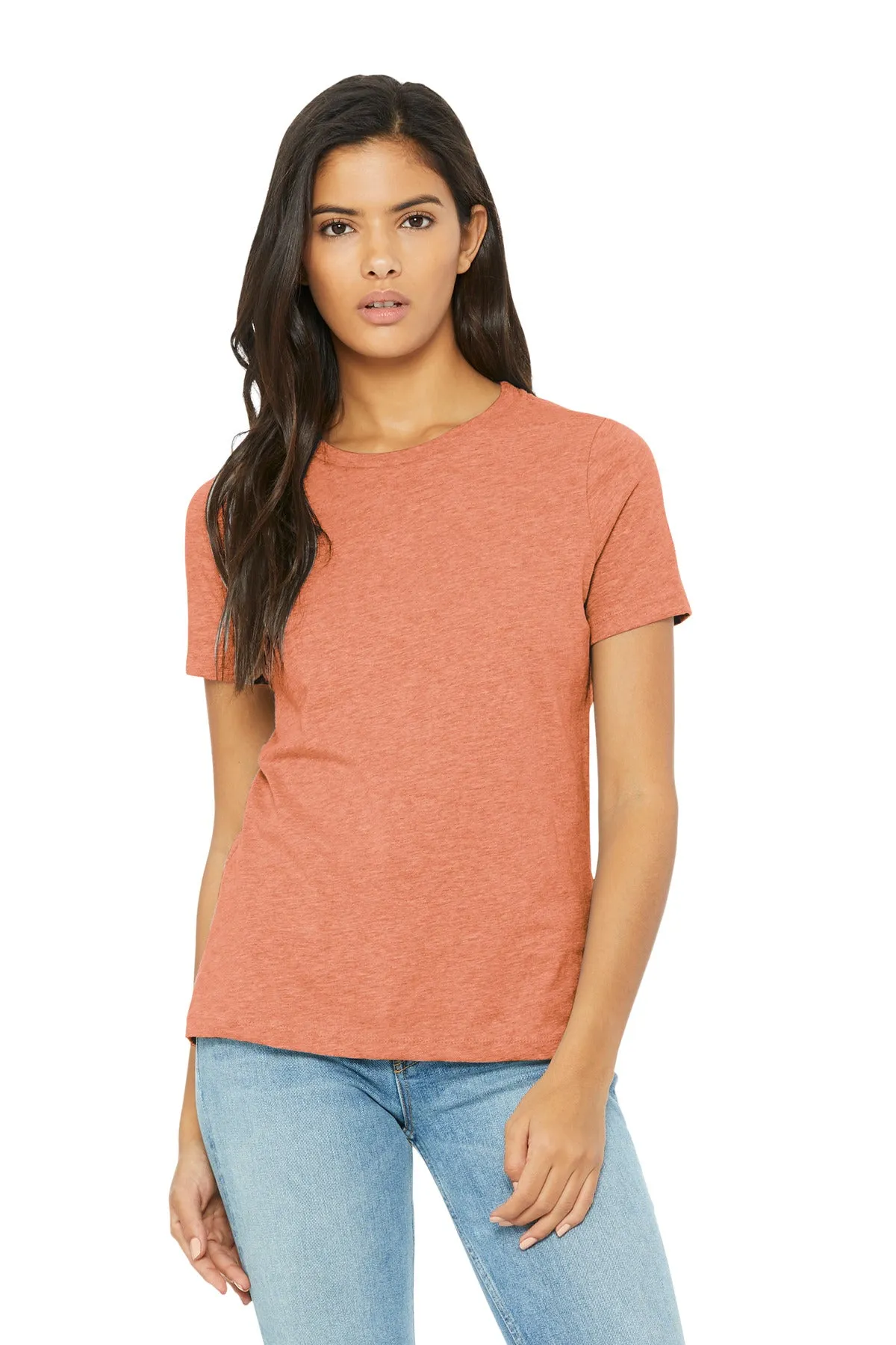 BELLA CANVAS Women's Relaxed CVC Tee BC6400CVC Heather Sunset