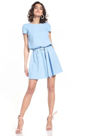 Belted Elegant Mini Dress