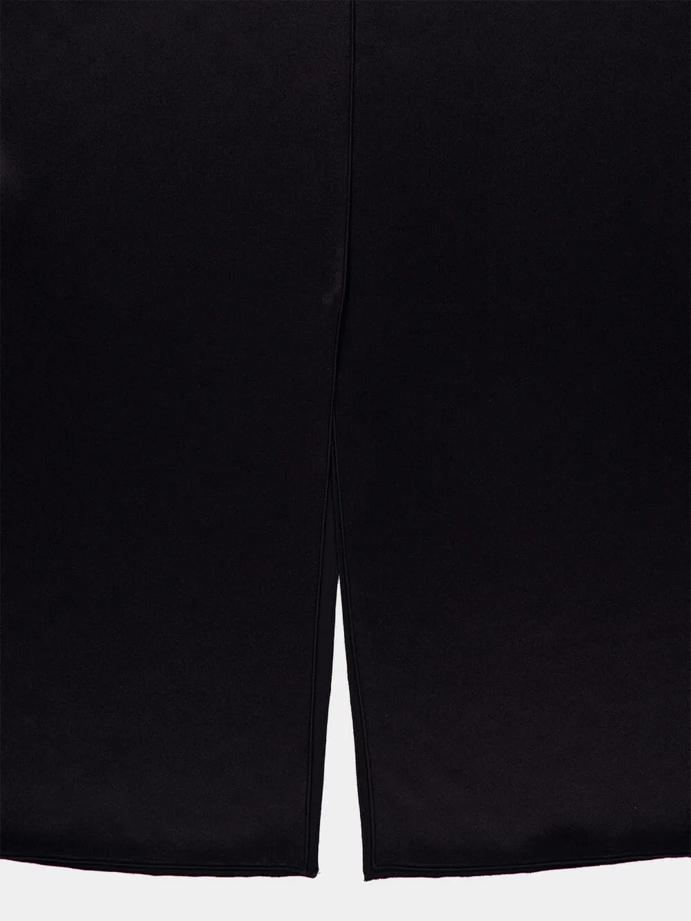 Benji Black Silk Midi Skirt