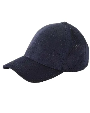 Big Accessories Structured Mesh Cap | Navy