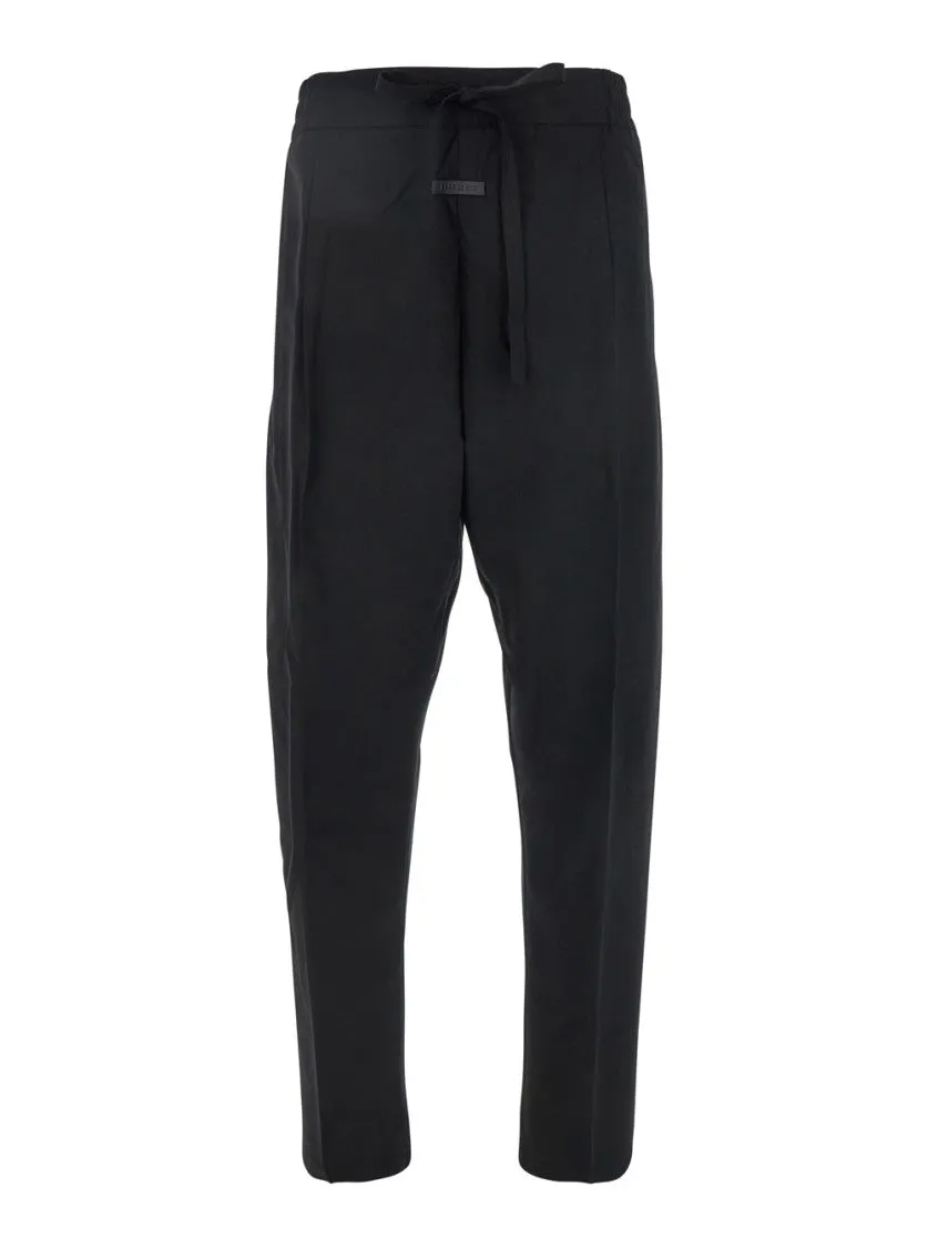 Black Pants With Front Knot Closure