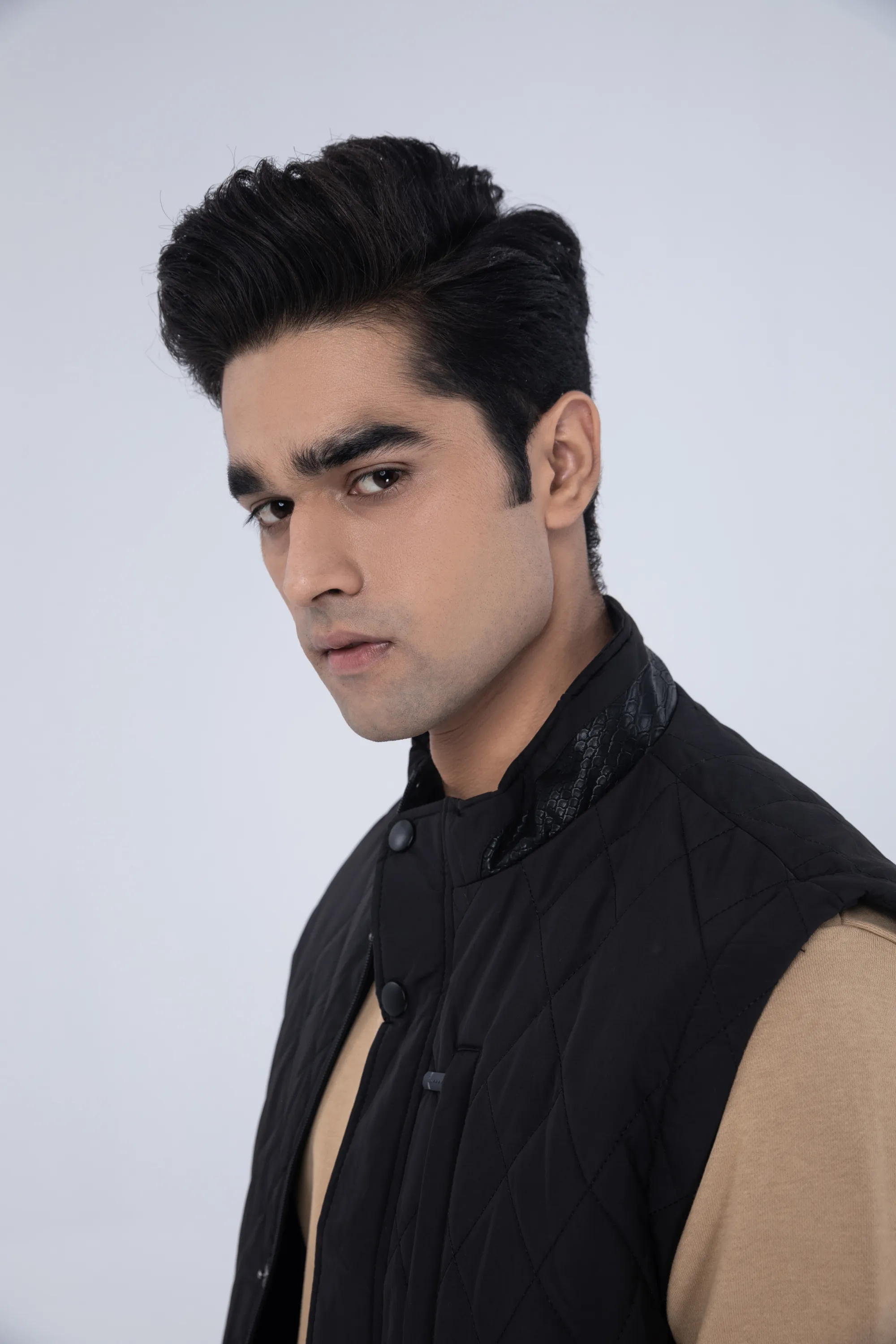 Black Sleeveless Jacket
