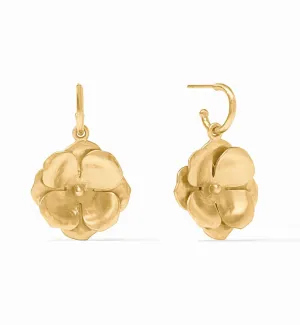 Bloom Hoop and Charm Earrings