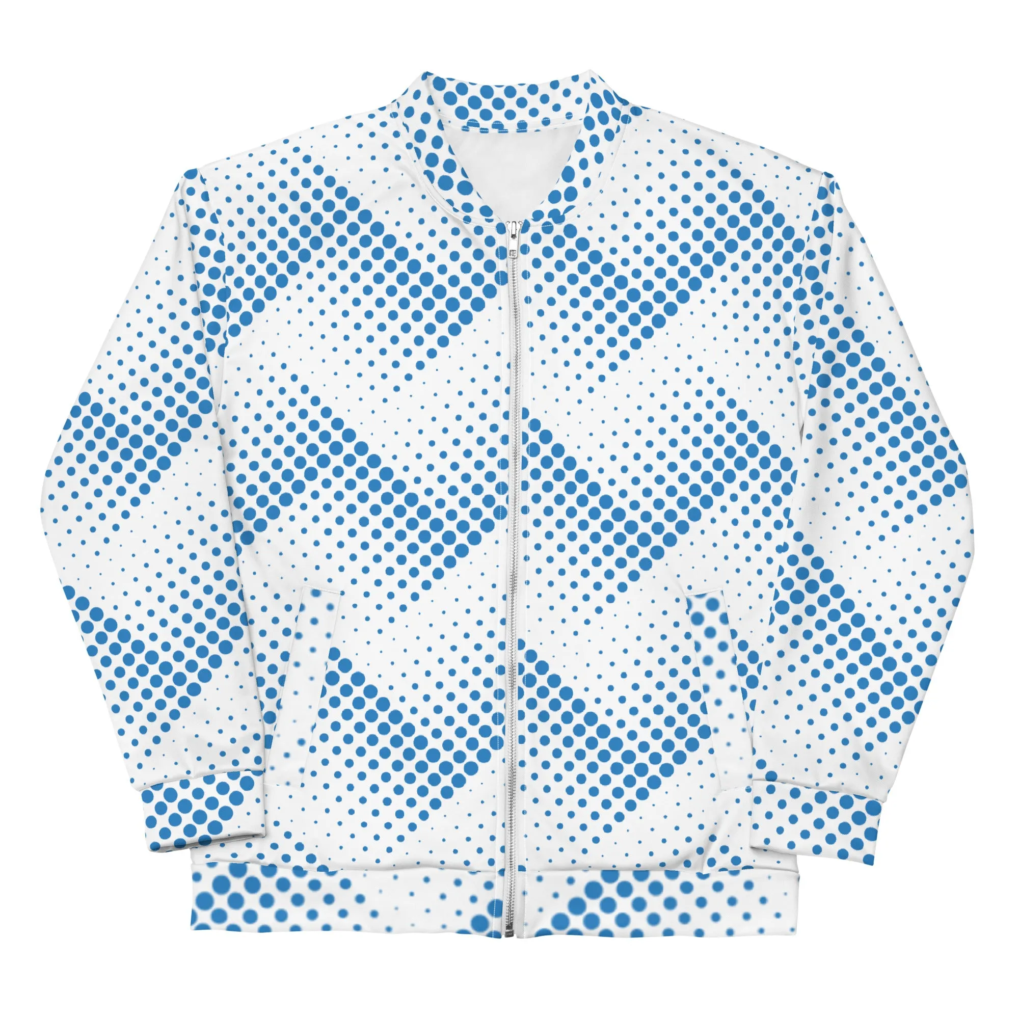 Blue Halftone - Sustainably Made Jacket