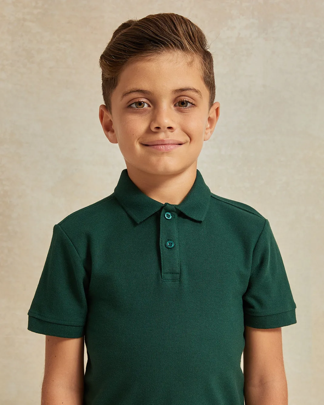Boys Green Polo T-Shirt