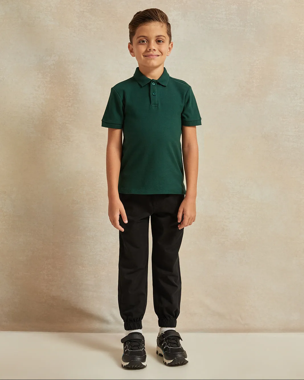 Boys Green Polo T-Shirt