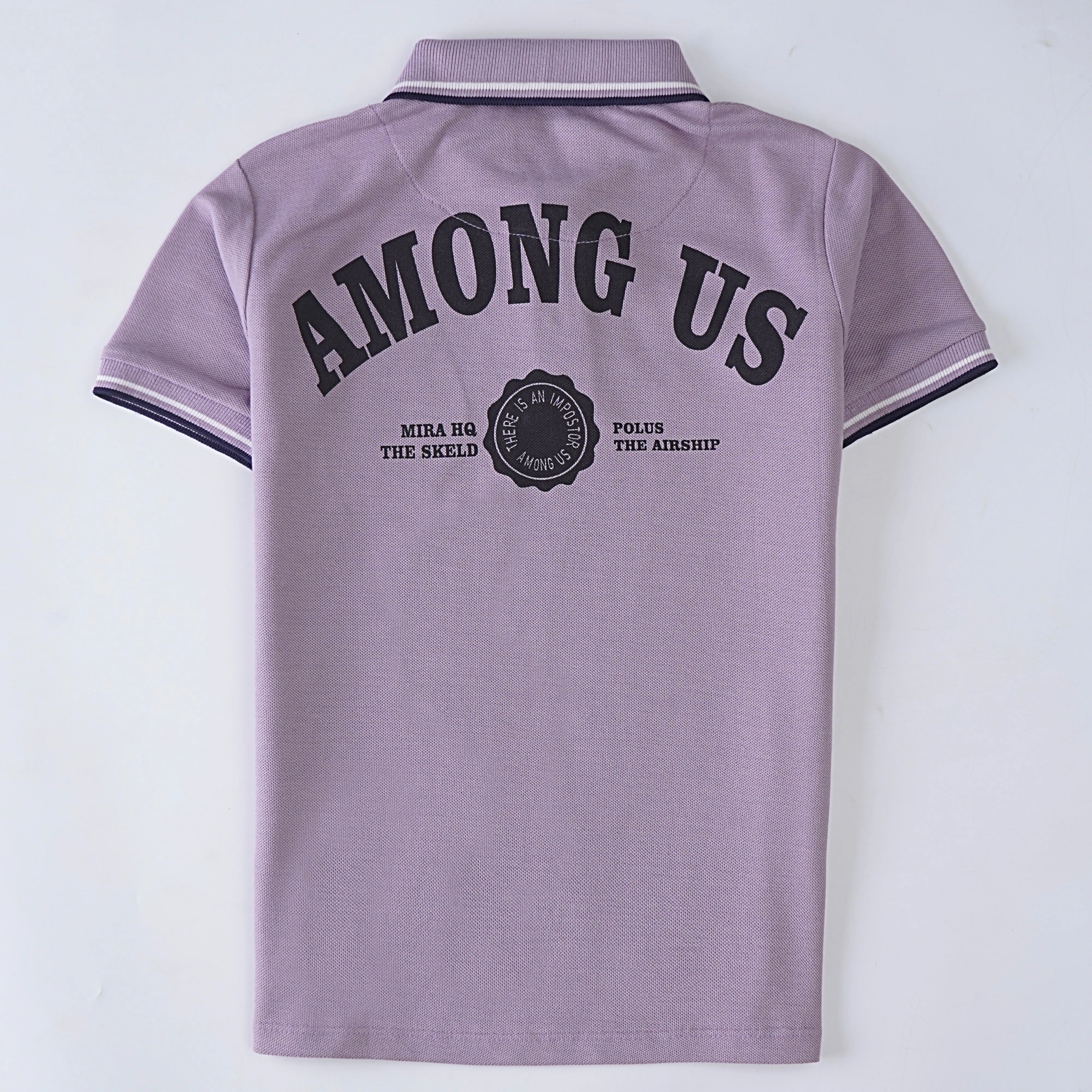 Boys Half Sleeves Polo T-Shirt (Among-Us)
