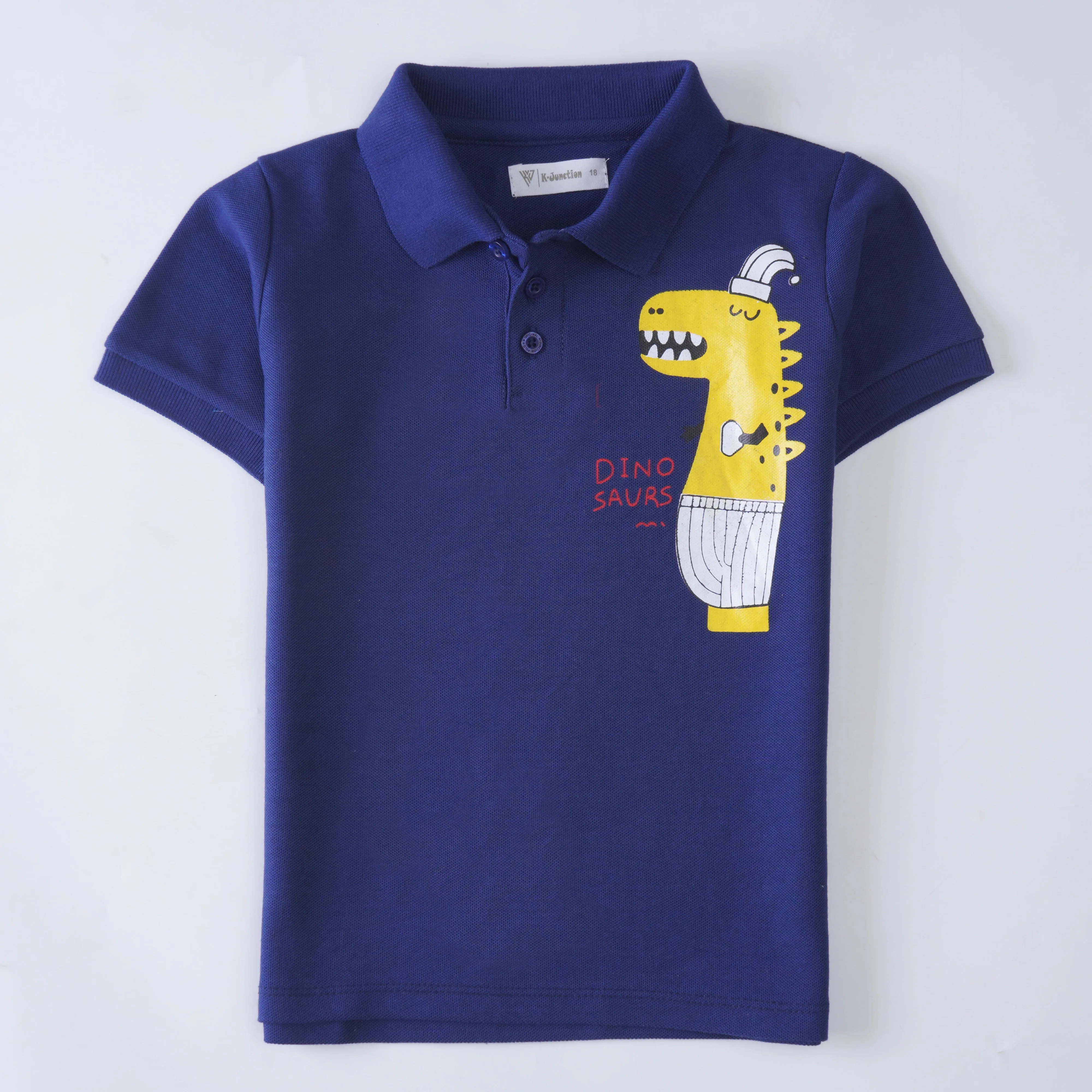 Boys Half Sleeves Polo T-Shirt (Dinosaurs)