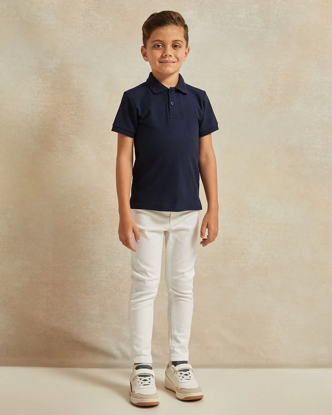 Boys Navy Polo T-Shirt