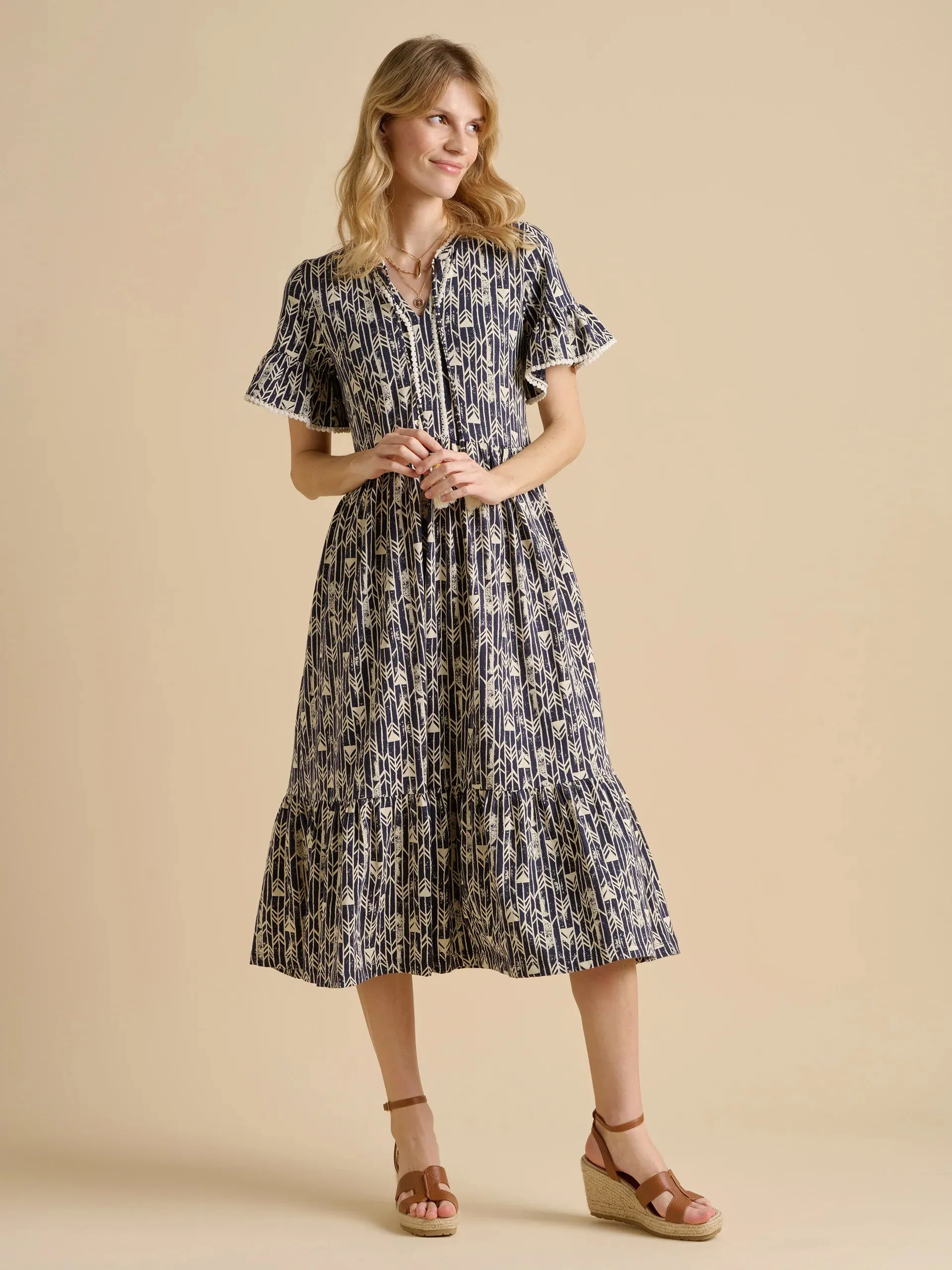 Brakebrun Arrows Midi Dress