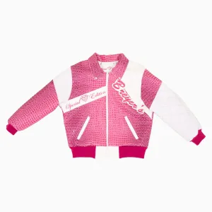 Breyer's Special Rebel Refined Edition Pink White Combo Leather Jacket