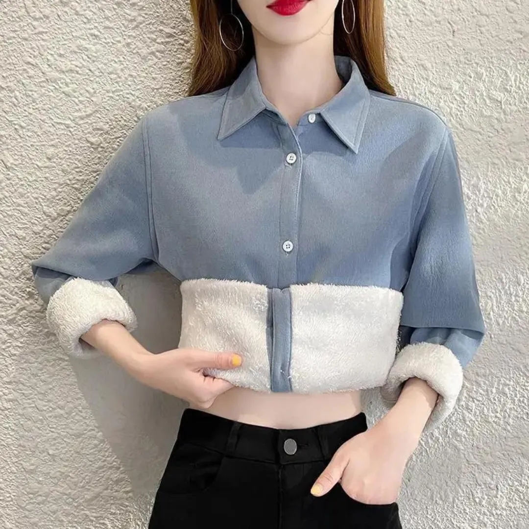 Briarly® | Elegant Fleece-Bluse