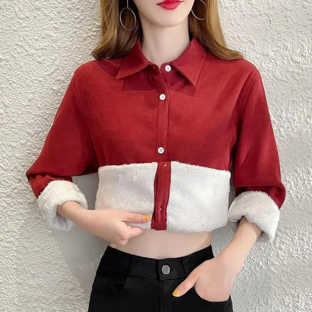 Briarly® | Elegant Fleece-Bluse