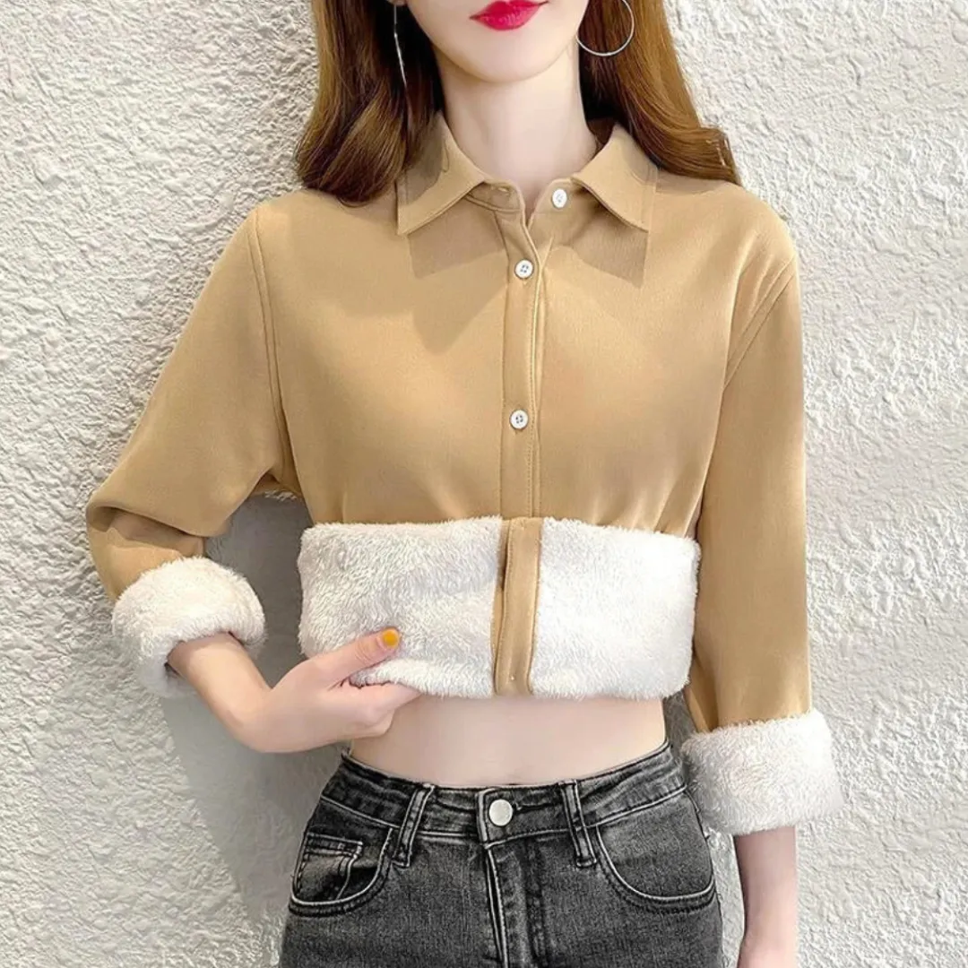 Briarly® | Elegant Fleece-Bluse