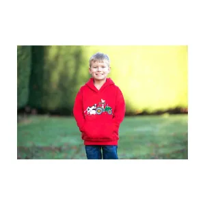 British Country Collection Farmyard Childrens Applique Hoodie