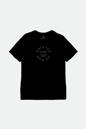 Brixton Shield SS Tailored Tee | Black