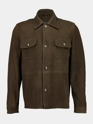 Brown Ravi Suede Overshirt