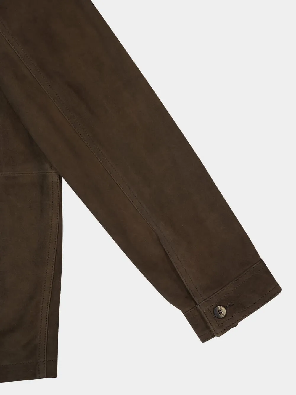 Brown Ravi Suede Overshirt