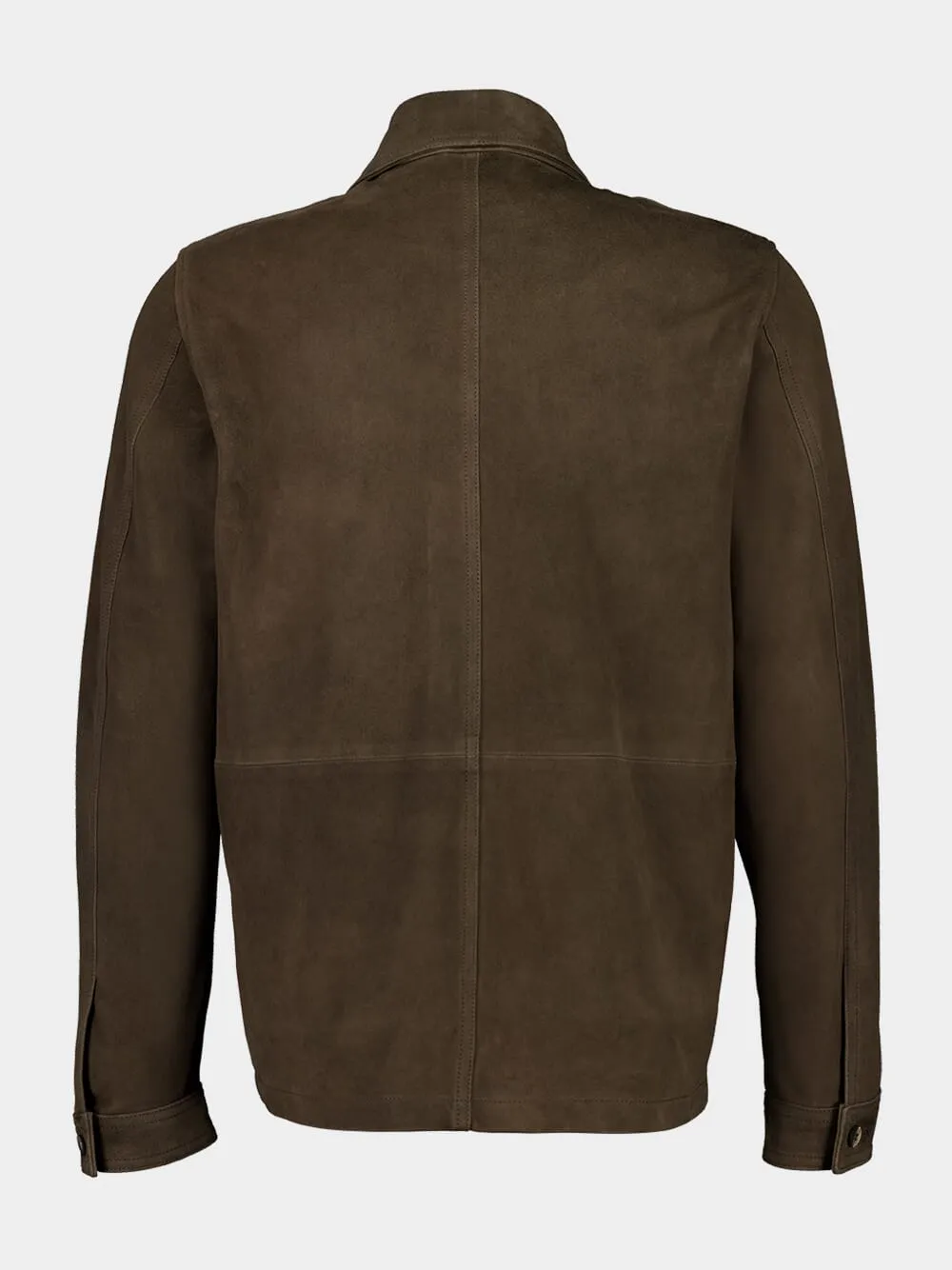 Brown Ravi Suede Overshirt