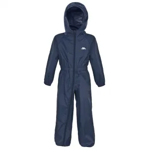 Button Waterproof Babies' & Childs' Unpadded Rain Suit in Navy
