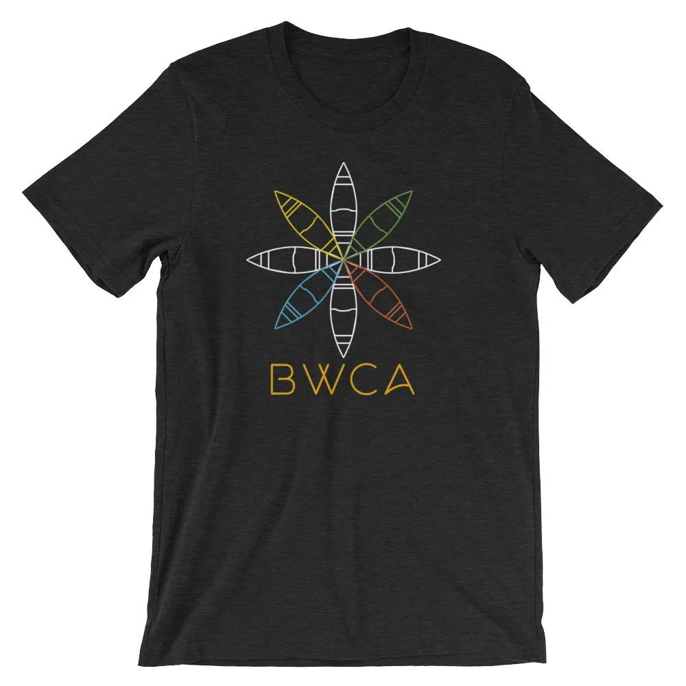 BWCA Canoe Flower T-Shirt - Heather Black