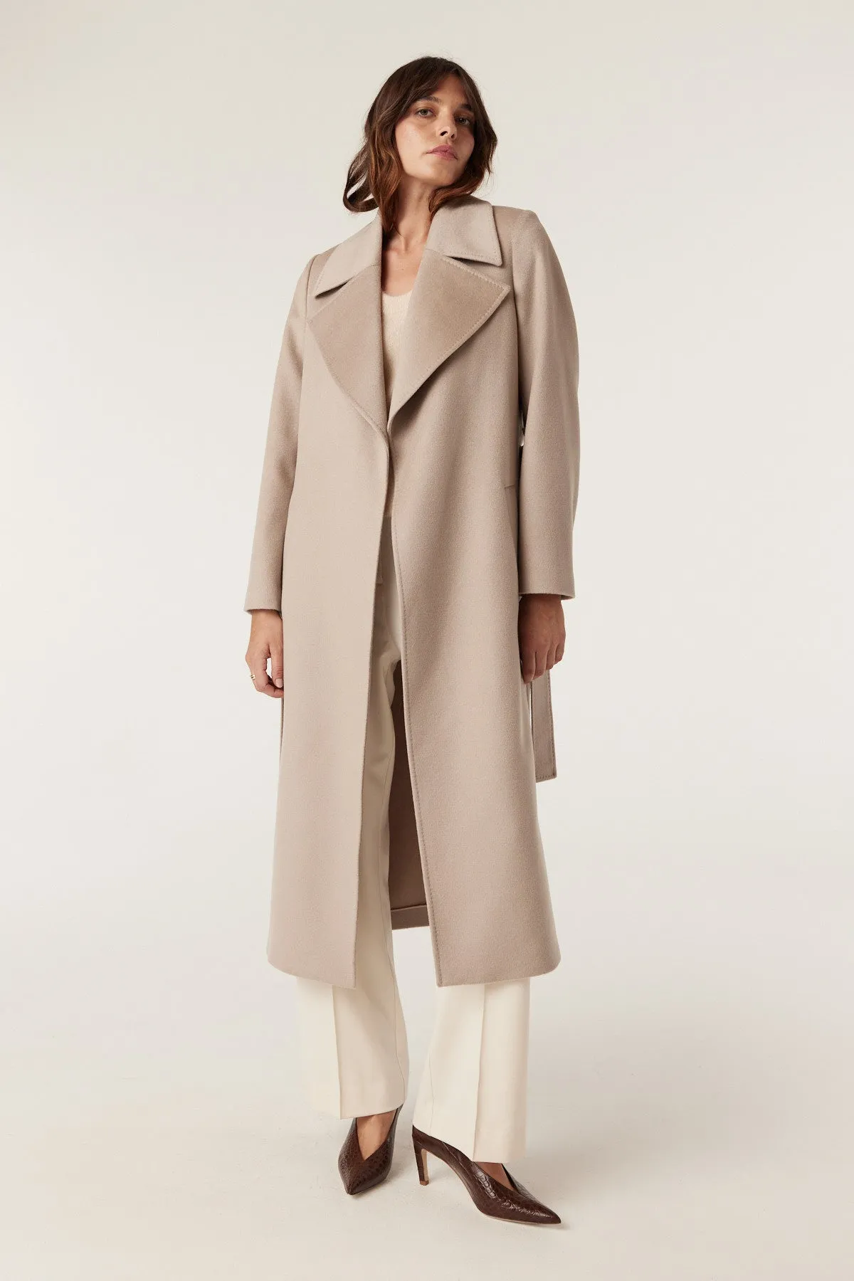 Cable Evans Coat - Pebble
