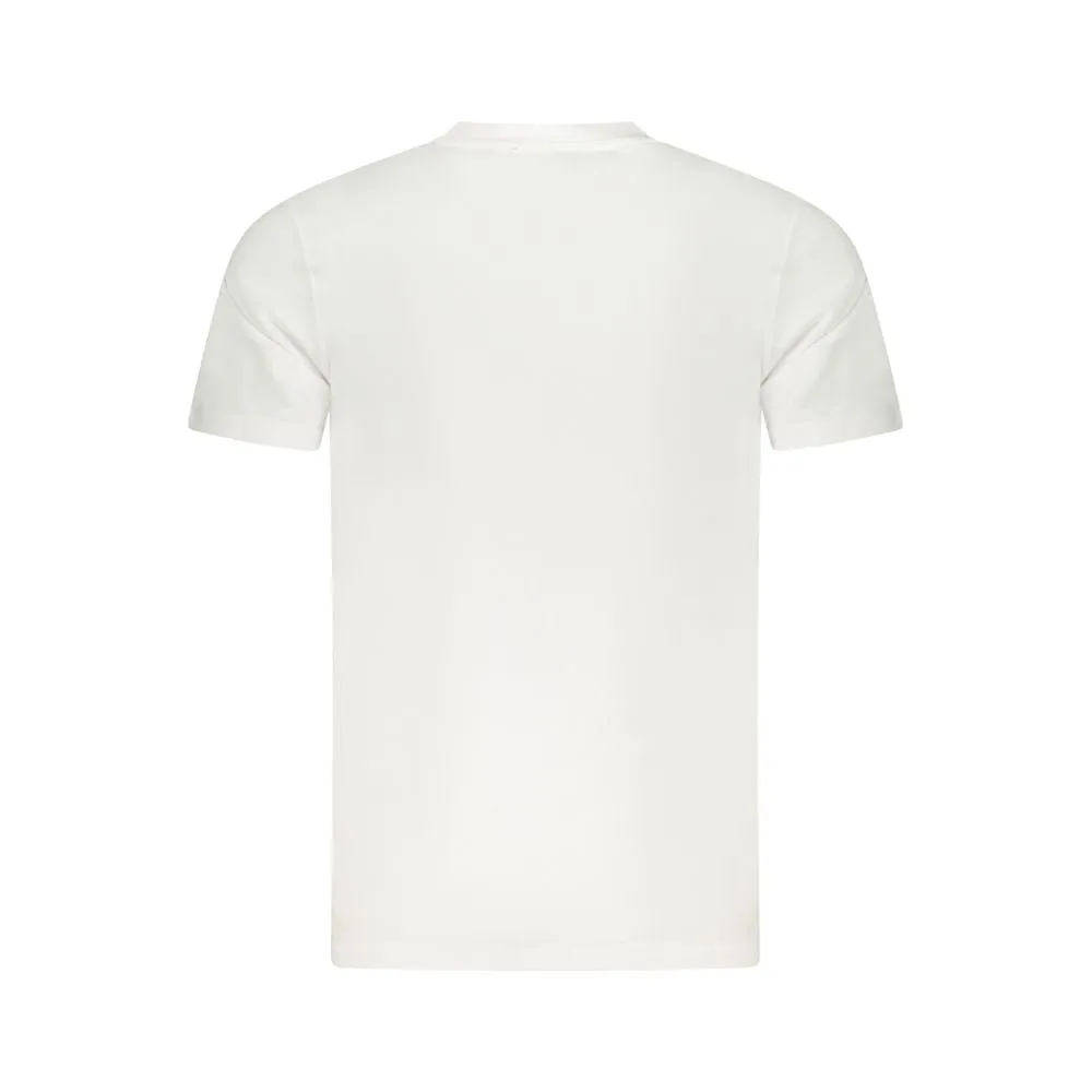 Cavalli Class White Cotton Men T-Shirt