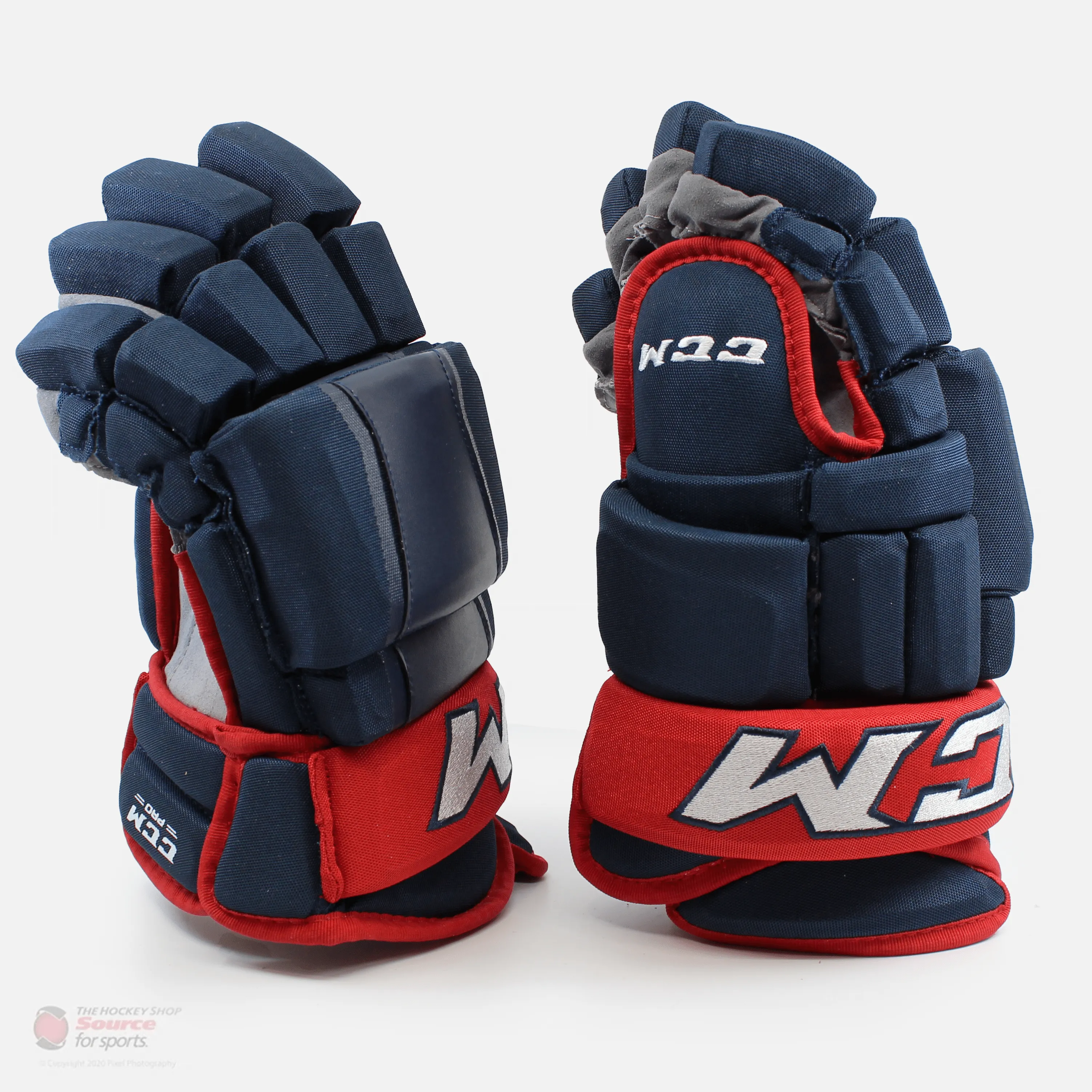 CCM HG97 Pro Stock Senior Gloves - Columbus Blue Jackets