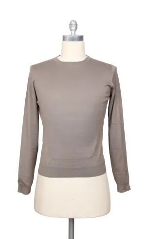 Cesare Attolini Light Brown Crewneck Sweater