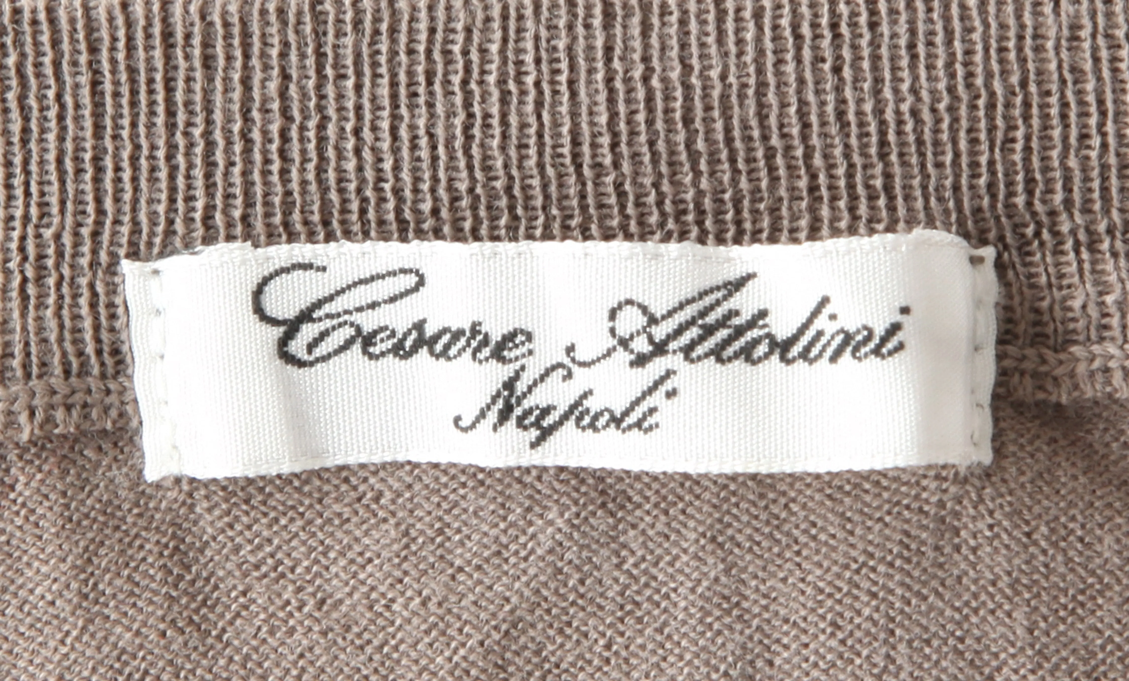 Cesare Attolini Light Brown Crewneck Sweater