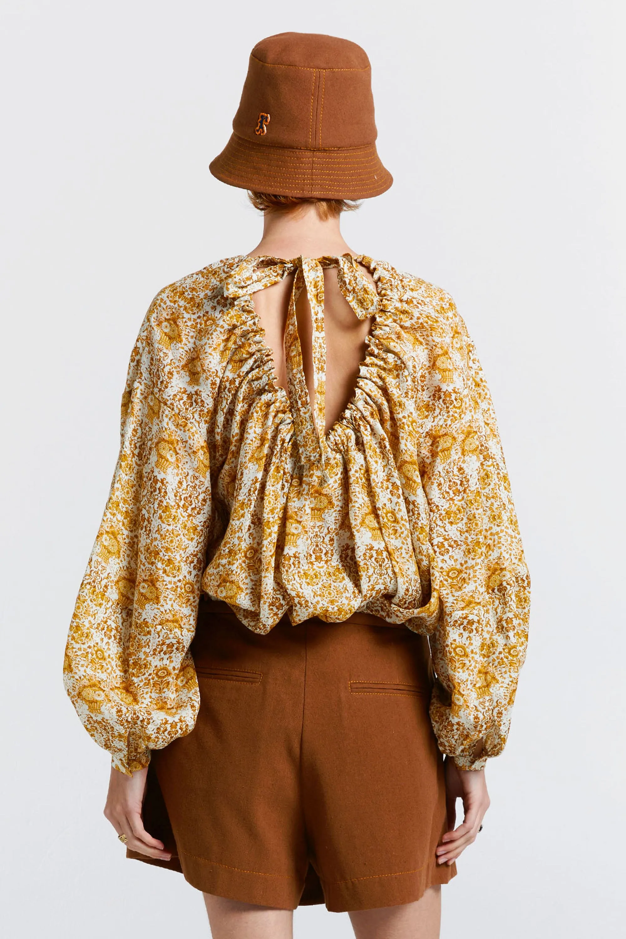 Cherished Wrap Skort Chestnut