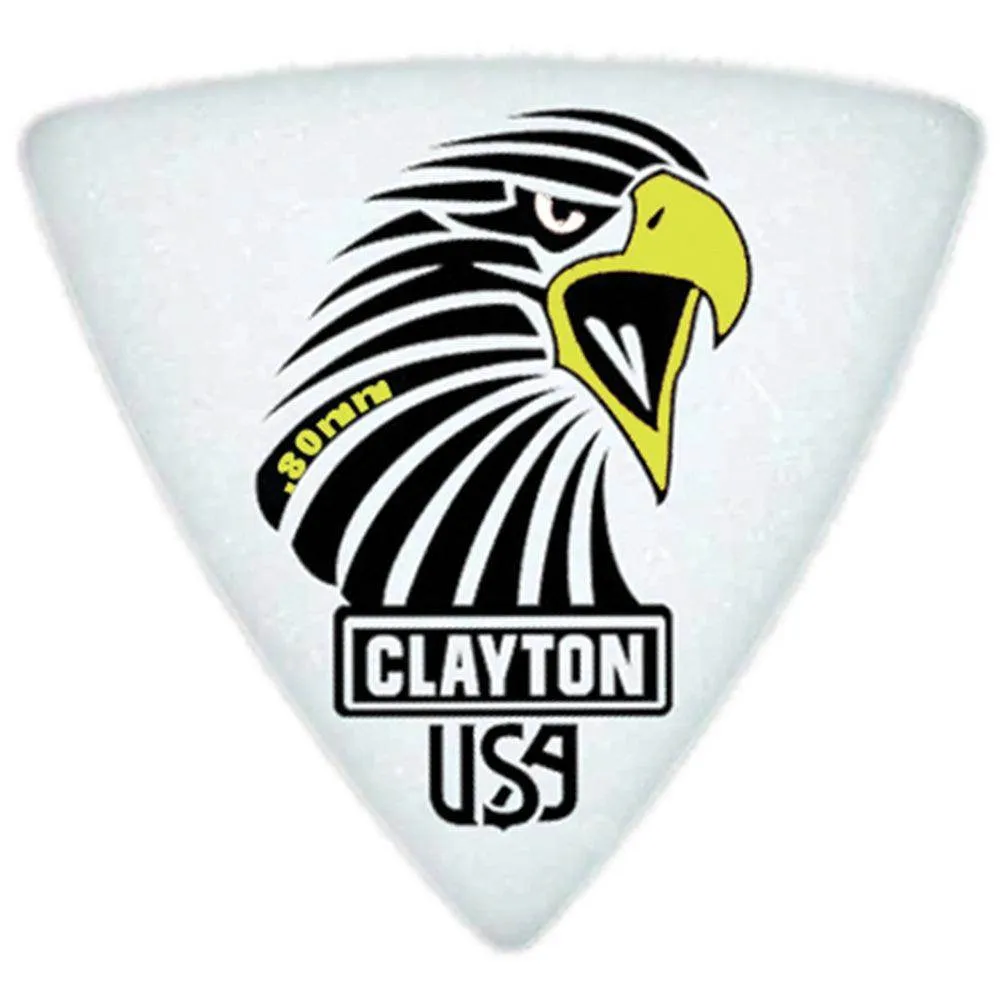 Clayton Acetal Sharp Rounded Triangle .80mm (12 Pack)