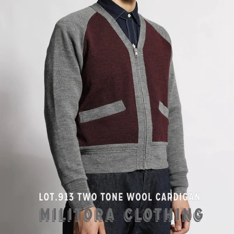 Color-Block Wool Cardigan