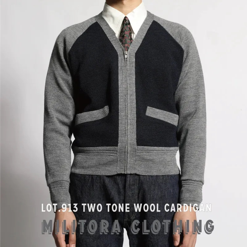 Color-Block Wool Cardigan