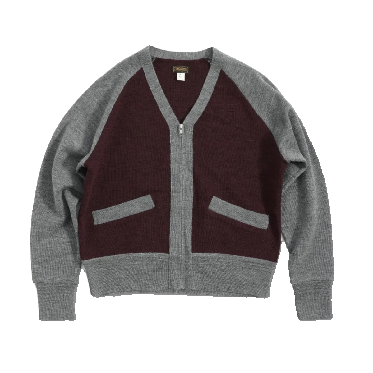 Color-Block Wool Cardigan
