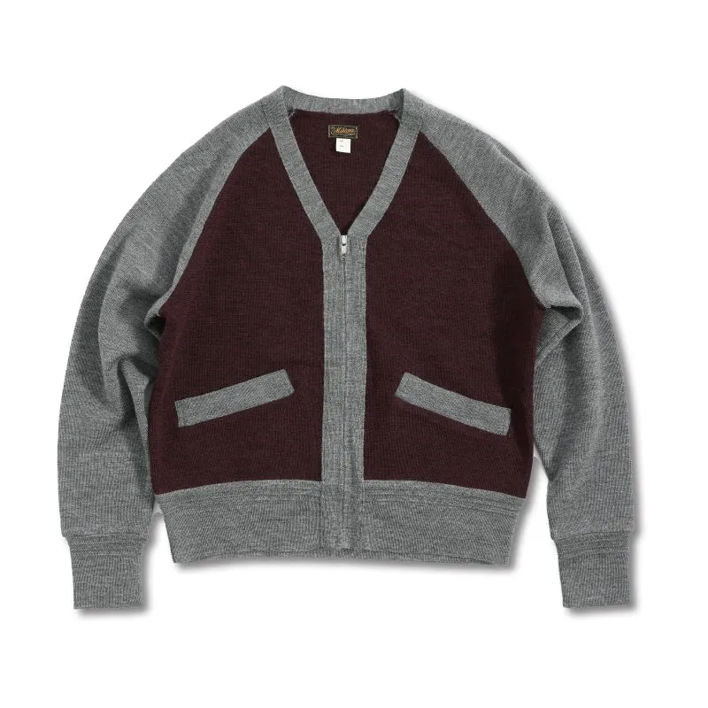 Color-Block Wool Cardigan