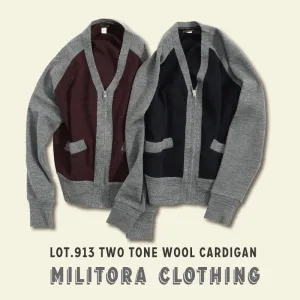 Color-Block Wool Cardigan