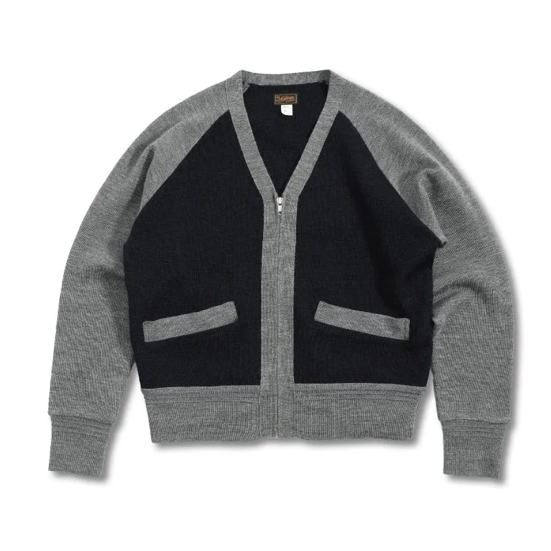 Color-Block Wool Cardigan