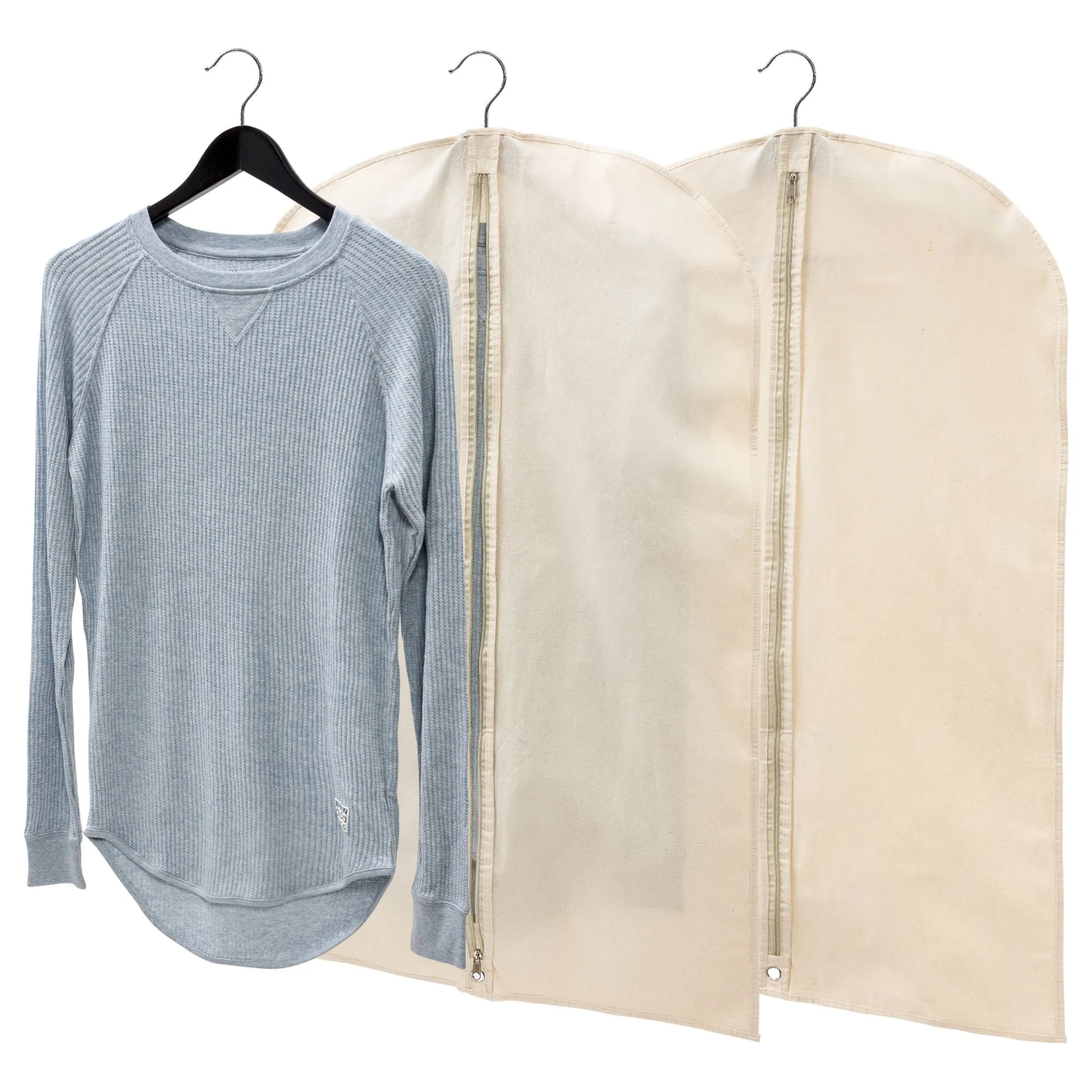 Cotton Garment Bags with Metal Eyelet (100% Pure Cotton Fabric) - 61 X 105 cm Sold in 1/5/10