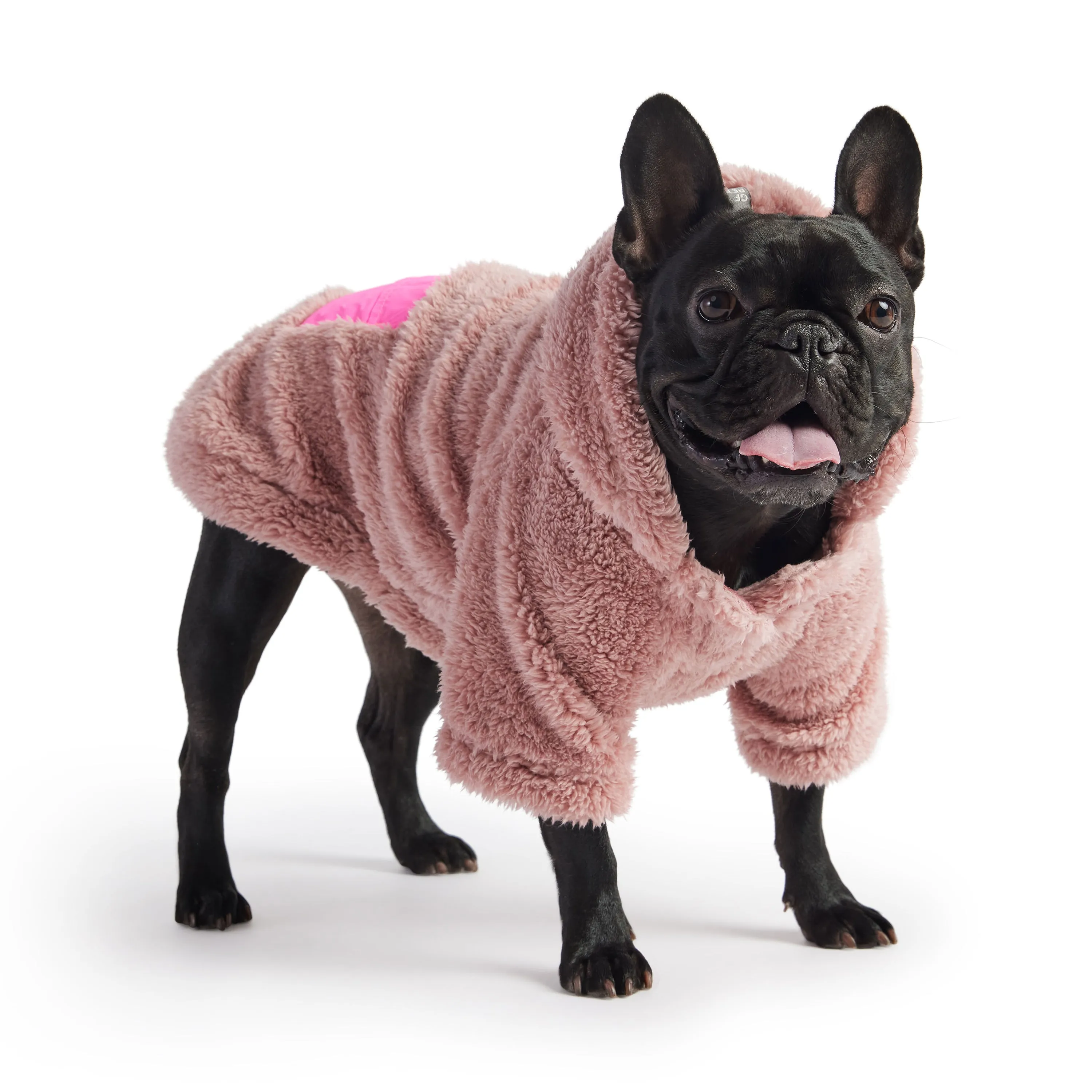 Cozy Fleece Dog Hoodie - Pink