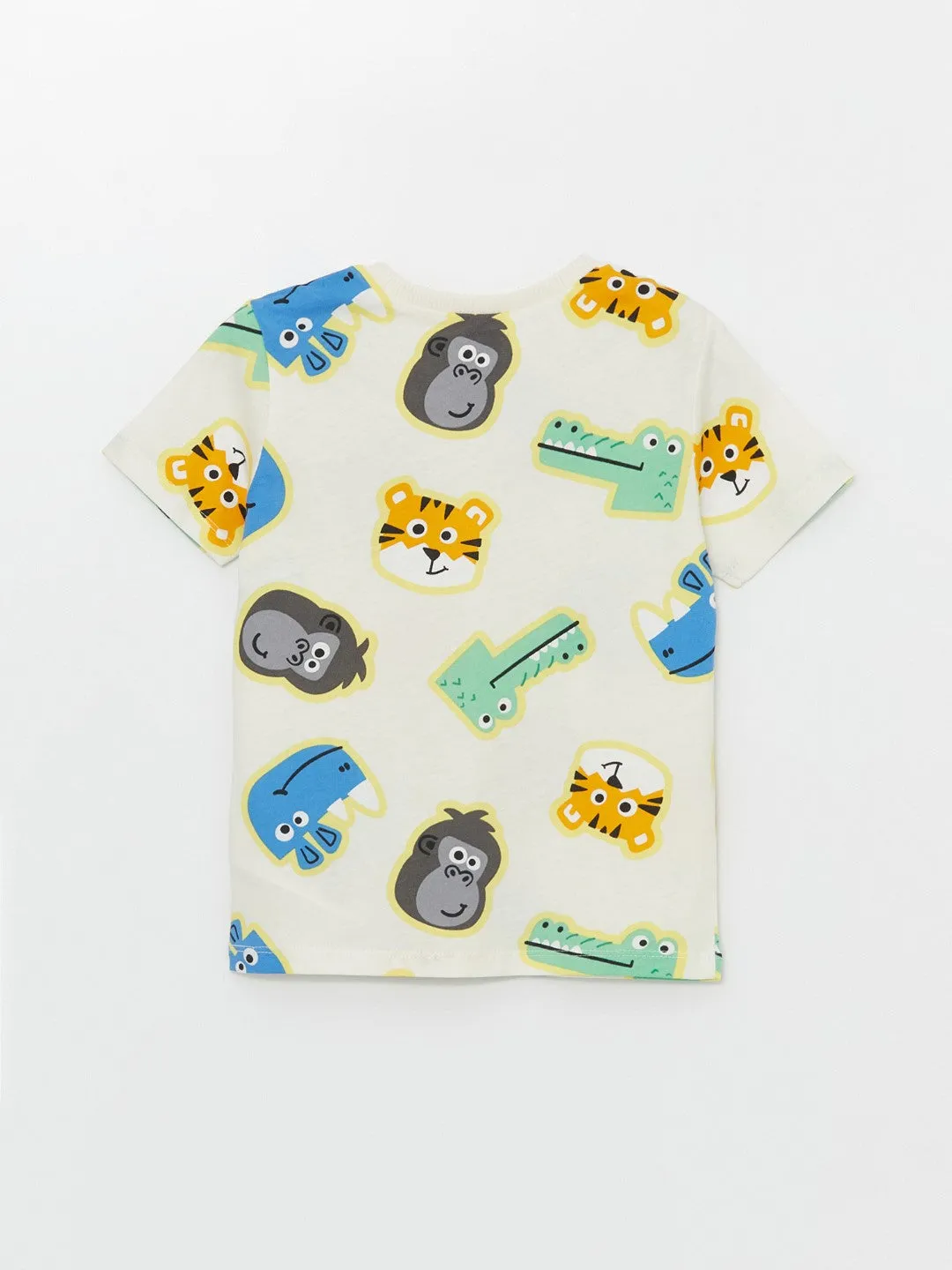 Crew Neck Short Sleeve Printed Baby Boy T-Shirt 3-Pack