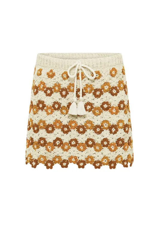 Crochet Mini Skirt - Spice A FURTHER 15% OFF AUTOMATICALLY APPLIED AT CHECKOUT