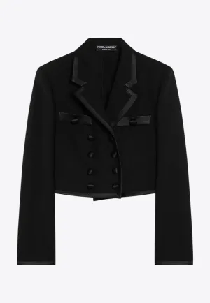 Cropped Double-Breasted Jacket