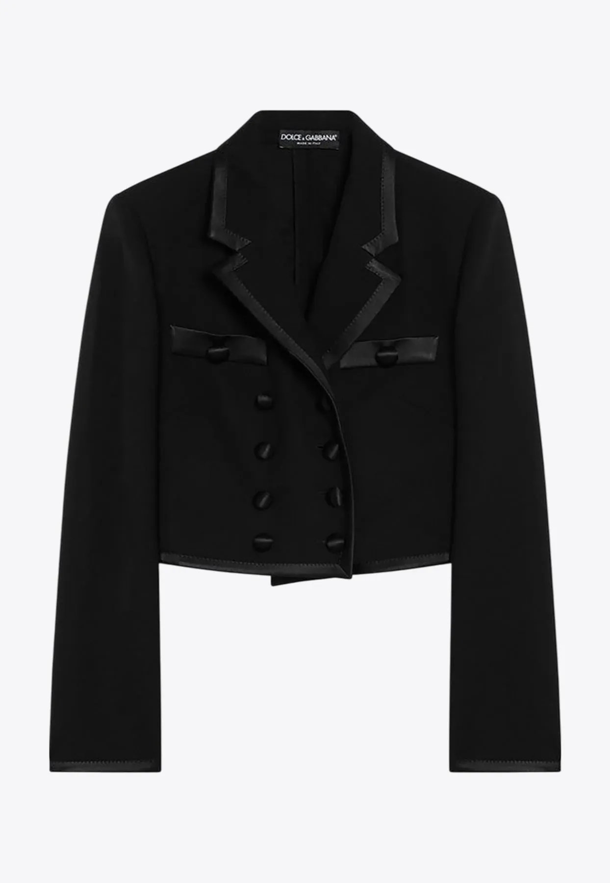 Cropped Double-Breasted Jacket