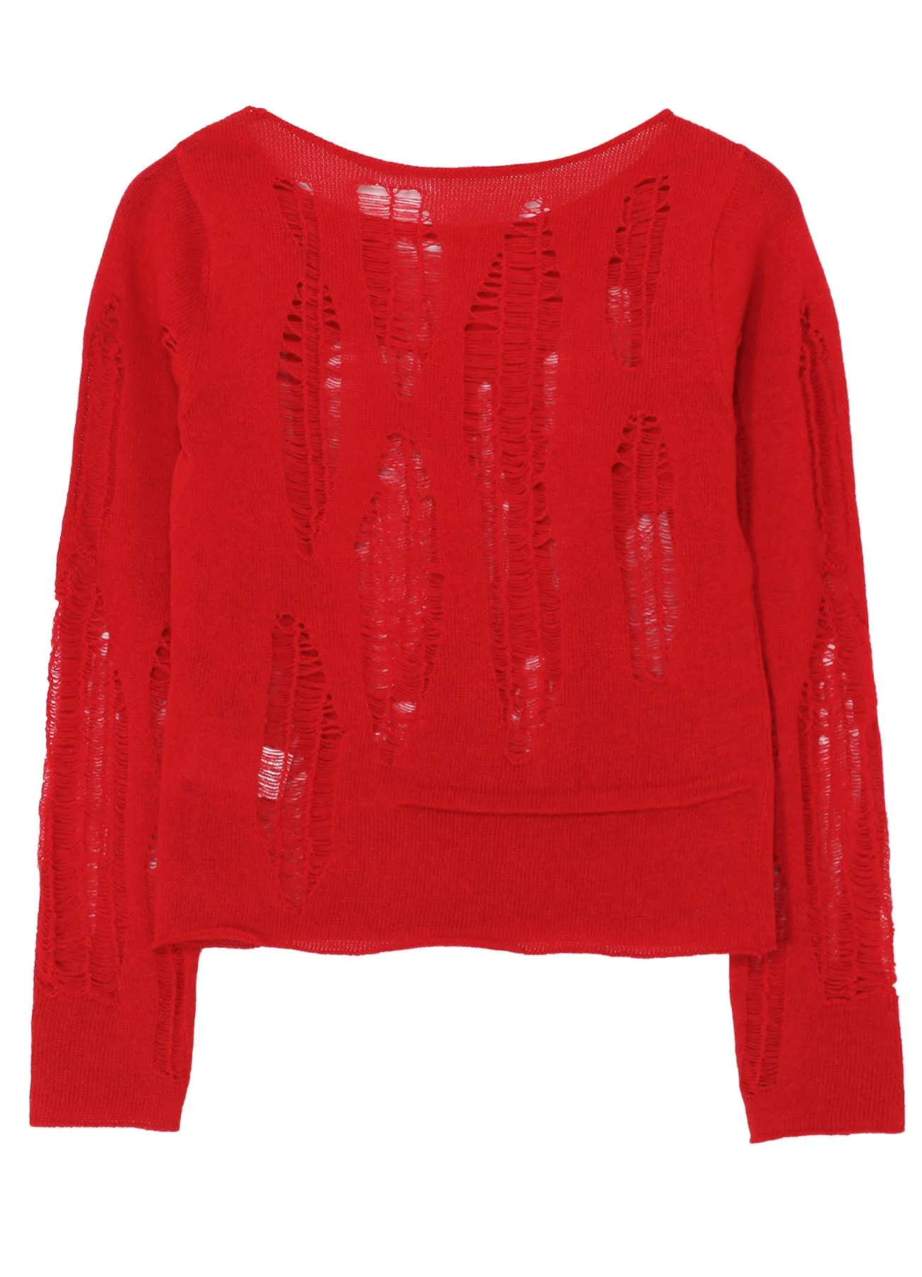 CRUSH PLAIN STITCH CRUSHED SWEATER