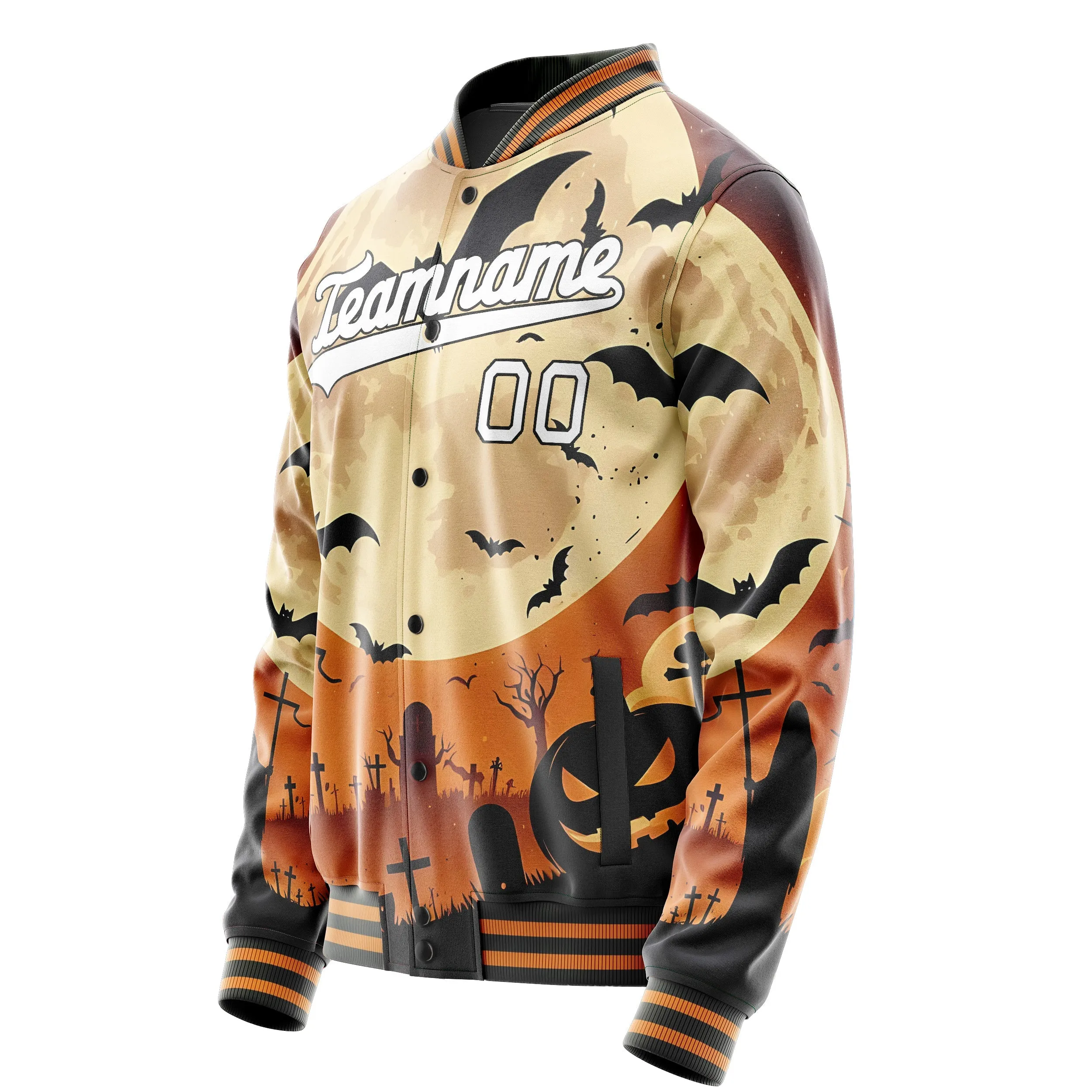 Custom Orange Halloween Jacket