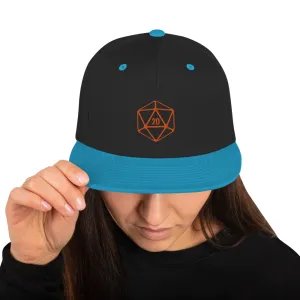 D20 Classic Orange Crit Snapback Cap